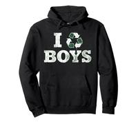 I Recycle Boys Funny Distressed Humor Design Sudadera con Capucha