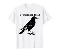 I Remember Faces Funny Crow Camiseta