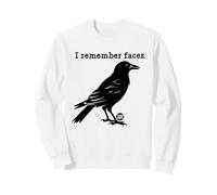 I Remember Faces Funny Crow Sudadera