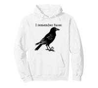 I Remember Faces Funny Crow Sudadera con Capucha
