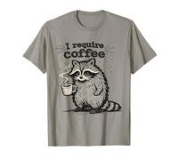 I Require Coffee Raccoon Caffeine Lover Humor Camiseta