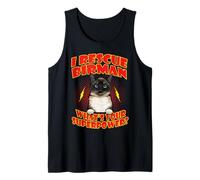 I Rescue Birman Cat What's Your Superpower Funny Cats Lover Camiseta sin Mangas