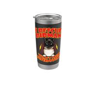 I Rescue Birman Cat What's Your Superpower Funny Cats Lover Vaso térmico de acero inoxidable de doble pared