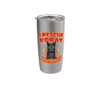 I Rescue Korat Cat What's Your Superpower Funny Cats Lover Vaso térmico de acero inoxidable de doble pared