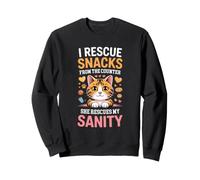 I Rescue Snacks from The Counter She Rescues MY Sanity Sudadera