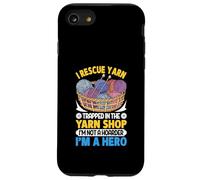 I Rescue Yarn Yarn Shop Soy un héroe Carcasa para iPhone SE (2020) / 7 / 8