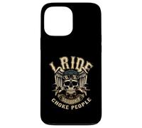 I Ride So I Don't Choke People - Alas de Motociclista, diseño de Calavera Carcasa para iPhone 13 Pro MAX