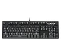 i-rocks K74M - Teclado mecánico iluminado con interruptores intercambiables en caliente Gateron, 107 teclas, cable desmontable USB-C, teclas PBT de doble disparo, con modo de rueda inteligente debajo de Windows 10