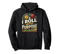 I Roll with Purpose Bocce Jugador de Pelota Italiano bochas Sudadera con Capucha