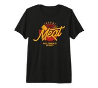 I Rub My Meat While Thinking of Big Racks Camiseta Premium