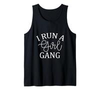 I Run A Girl Gang Mamá Vida Día de la Madre Camiseta sin Mangas
