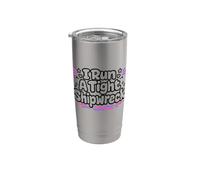 I Run A Tight Shipwreck Funny Daying Wreck Mom Dad Gift Vaso térmico de acero inoxidable de doble pared