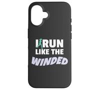 I Run Like The Winded Funny Jogger Runner Carcasa para iPhone 16