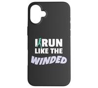 I Run Like The Winded Funny Jogger Runner Carcasa para iPhone 16 Plus