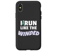 I Run Like The Winded Funny Jogger Runner Carcasa para iPhone X/XS