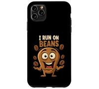 I Run On Beans Funny Coffee Lover Caffeine Design Carcasa para iPhone 11 Pro Max