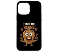 I Run On Beans Funny Coffee Lover Caffeine Design Carcasa para iPhone 13 Pro Max