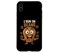 I Run On Beans Funny Coffee Lover Caffeine Design Carcasa para iPhone XS Max