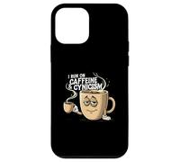 I Run On Caffeine & Cynicism Funny Coffee Lover Design Carcasa para iPhone 12 Mini