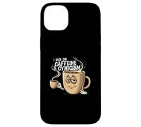 I Run On Caffeine & Cynicism Funny Coffee Lover Design Carcasa para iPhone 14 Plus