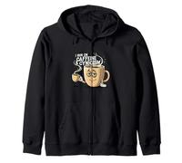 I Run On Caffeine & Cynicism Funny Coffee Lover Design Sudadera con Capucha