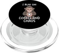 I Run On Coffee and Chaos PopSockets PopGrip para MagSafe