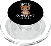 I Run On Coffee and Chaos PopSockets PopGrip para MagSafe