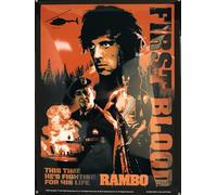 I&S/Colecciones Retro Placa de metal en relieve 40 x 30 cm Canal+ Studios Rambo - First Blood Producto con licencia oficial y/o diseño exclusivo