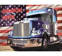 I&S/Colecciones Retro Placa de metal en relieve 40 x 30 cm Us Truck Producto con licencia oficial y/o diseño exclusivo
