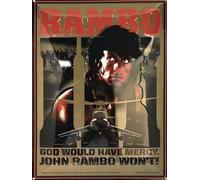 I&S/Colecciones Retro Placa Metal relieve 40 x 30 cm Canal+ Studios Rambo Iii Producto con licencia oficial y/o diseño exclusivo