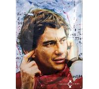 I&S/Colecciones Retro Placa Metal relieve 40 x 30 cm Celebrity Icons Ayrton Senna Producto con licencia oficial y/o diseño exclusivo