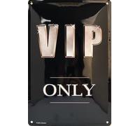 I&S/Las colecciones retro IETS19515RB - Placa metálica en relieve 30 x 20 cm Vip only - Desing i&s Producto con licencia oficial y/o diseño exclusivo