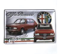 I&S/Las colecciones retro Placa de metal en relieve 30 x 20 cm Alfa Romeo ALFA SUD Producto con licencia oficial y/o diseño exclusivo