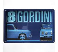 I&S/Las colecciones retro Placa de metal en relieve 30 x 20 cm Renault R8 Gordini Producto con licencia oficial y/o diseño exclusivo