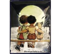 I&S/Las colecciones retro placa de metal relieve 40 x 30 cm No es hermosa la vida... Producto con licencia oficial y/o diseño exclusivo