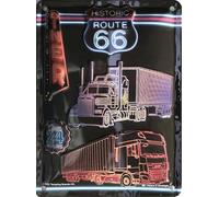 I&S/Las colecciones retro Placa de metal relieve 40 x 30 cm Route 66 Diner R66 Producto con licencia oficial y/o diseño exclusivo