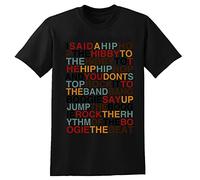 I Said A Hip Hop Colour Rapper's Delight Unisex 100% Cotton Short-Sleeve T-Shirts Black XXL