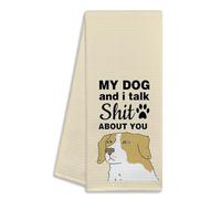 I Said Bad Things about You to My Dog, divertidas toallas de cocina, servilletas de cocina multiusos, eslóganes de recordatorio únicos, regalos de cocina para amigos amantes de los perros