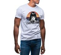 I Said God Damn MIA Walace Inspired Pulp Fiction Camiseta de Hombre Blanca Size XL