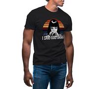 I Said God Damn MIA Walace Inspired Pulp Fiction Camiseta de Hombre Negra Size M