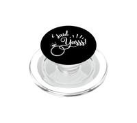 I Said Yasss! Yes Anuncio de Boda de Compromiso 2020 Regalo PopSockets PopGrip para MagSafe
