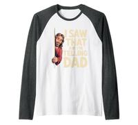 I Saw That and I'm Telling Dad Iglesia Cristiana Meme - Camiseta Manga Raglan