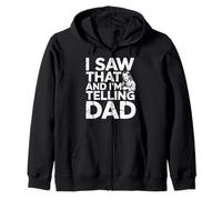 I Saw That and I'm Telling Dad Iglesia Cristiana Meme |- Sudadera con Capucha