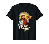 I Saw That Funny Jesus Humor Sarcástico Cita de Jesús Camiseta