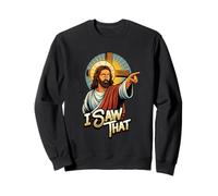 I Saw That Funny Jesus Humor Sarcástico Cita de Jesús Sudadera