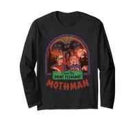 I Saw the Mothman Sci Fi Retro Vintage Funny Adult Humor Manga Larga