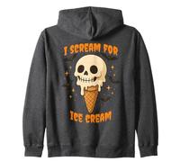 I Scream for Ice Cream Cono Skull Halloween Sudadera con Capucha