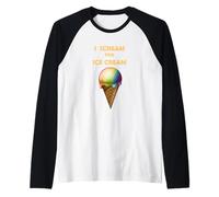 I scream for Ice Cream LGBTQ+ Camiseta Manga Raglan