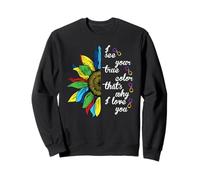 I See Your True Color Rainbow Shirt Neurodiversidad Autismo Sudadera