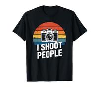 I Shoot People Cámara Divertida Fotografía Retro Mujeres Hombres Camiseta